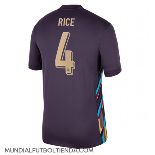 Camiseta Inglaterra Declan Rice #4 Segunda Equipación Replica Eurocopa 2024 mangas cortas